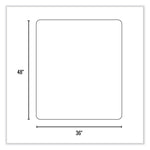 EverLife Chair Mat for Extra High Pile Carpet, 36 x 48, Clear