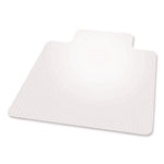 EverLife Chair Mat for Extra High Pile Carpet wih Lip, 45 x 53, Clear