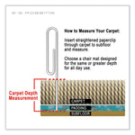 EverLife Chair Mat for High Pile Carpet with Lip, 46 x 60, Clear