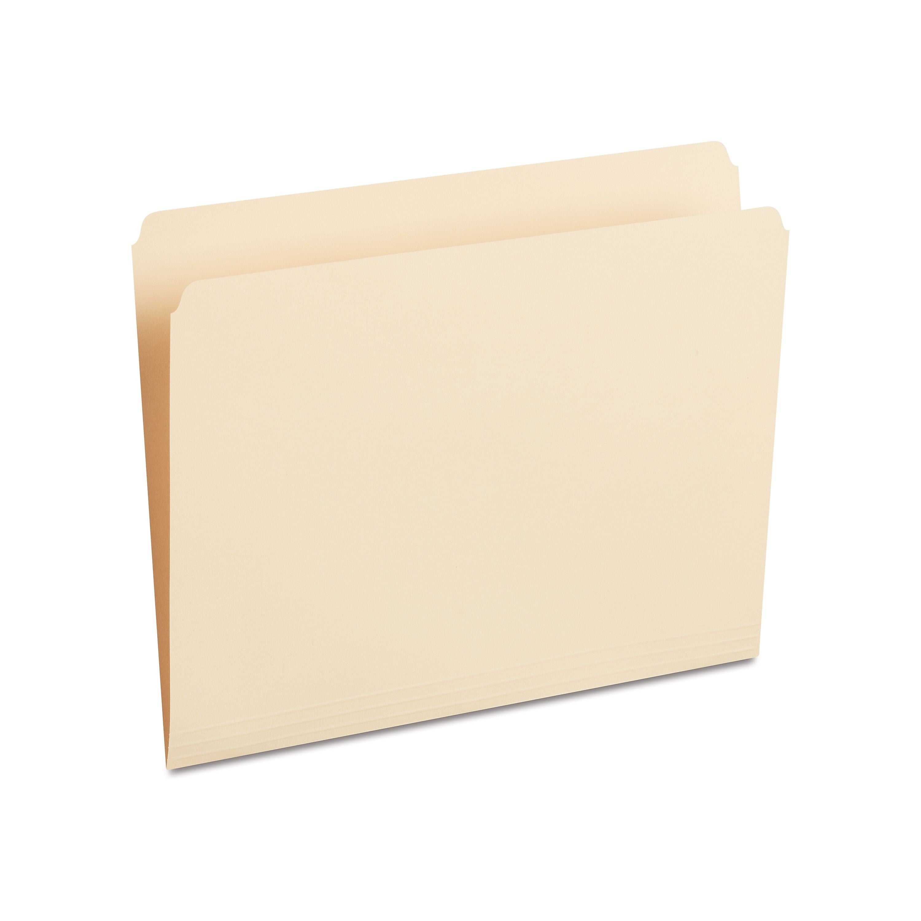 Staples 100% Recycled File Folder, Single Tab, Letter Size, 100/Box (ST393125/393125)