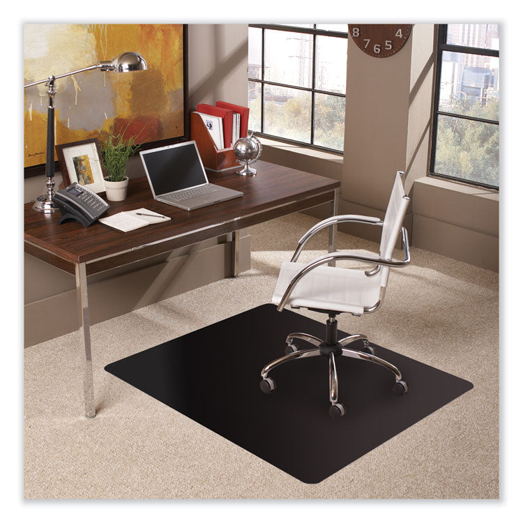 Trendsetter Chair Mat for Low Pile Carpet, 36 x 48, Black