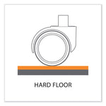 Trendsetter Chair Mat for Hard Floors, 36 x 48, Black