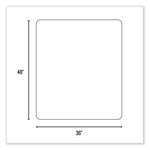 EverLife Chair Mat for Hard Floors, Heavy Use, Rectangular, 36 x 48, Clear