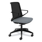 Cliq Office Chair, Supports Up to 300 lb, 17" to 22" Seat Height, Basalt Seat, Black Back, Black Base