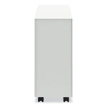 Fuse Mobile Slim Pedestal File, Left/Right, 2-Drawers: Box/File, Letter, Designer White, 10 x 23.25 x 21