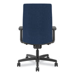 Ignition 2.0 Fabric Upholstered Mid-Back Task Chair with Adjustable T-Arms, 17" to 21.5" Seat Height, Navy Seat/Back