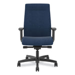 Ignition 2.0 Fabric Upholstered Mid-Back Task Chair with Adjustable T-Arms, 17" to 21.5" Seat Height, Navy Seat/Back
