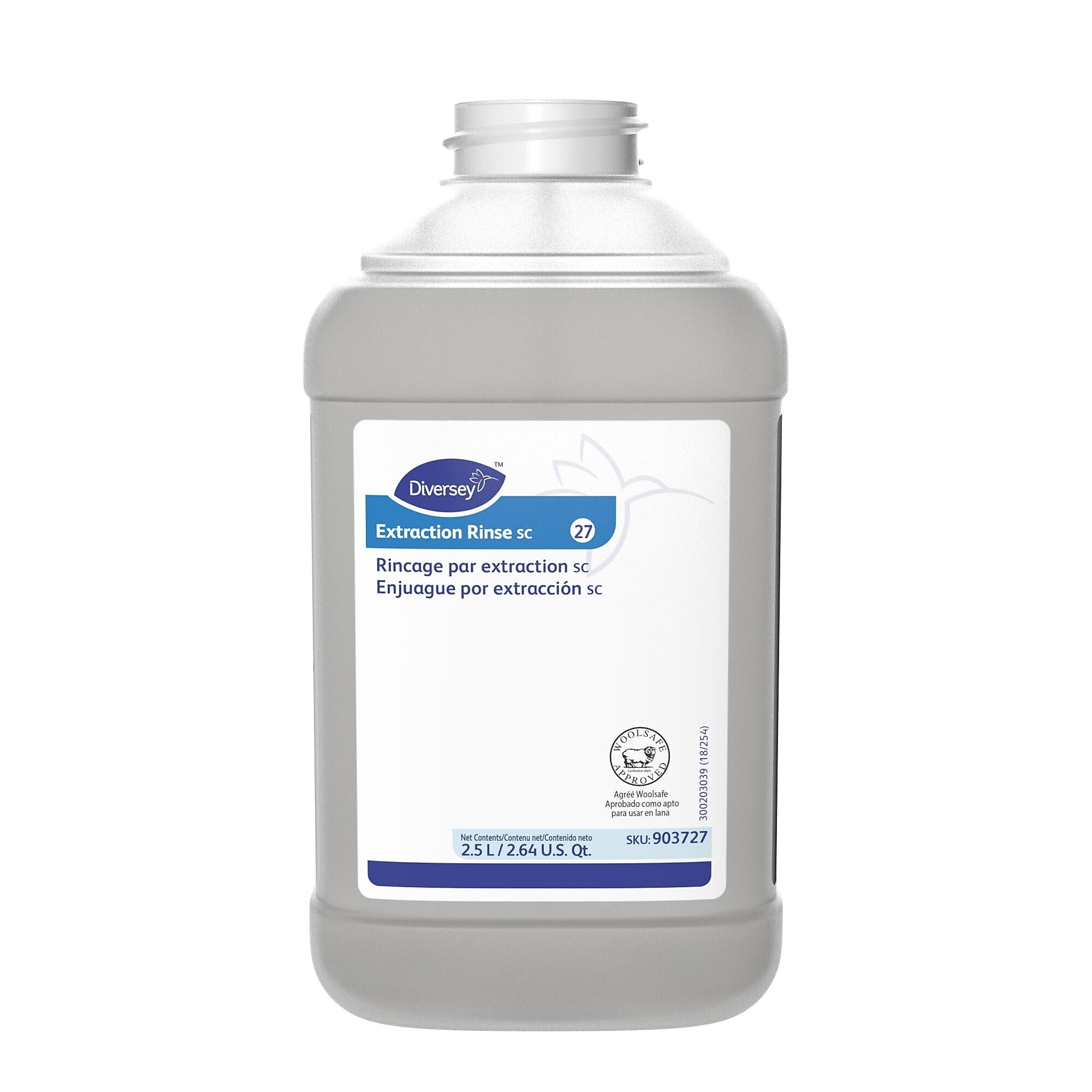 Diversey Floor Care Extraction Rinse, J-Fill, Fruity Floral Scent, 2.5 Liters, 2/Carton (903727)