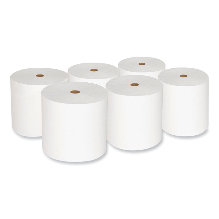 Valay Proprietary Roll Towels, 1-Ply, 7" x 800 ft, White, 6 Rolls/Carton