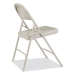 50 Series All-Steel Folding Chair, Supports Up to 500 lb, 16.75" Seat Height, Gray Seat, Gray Back, Gray Base, 4/Carton