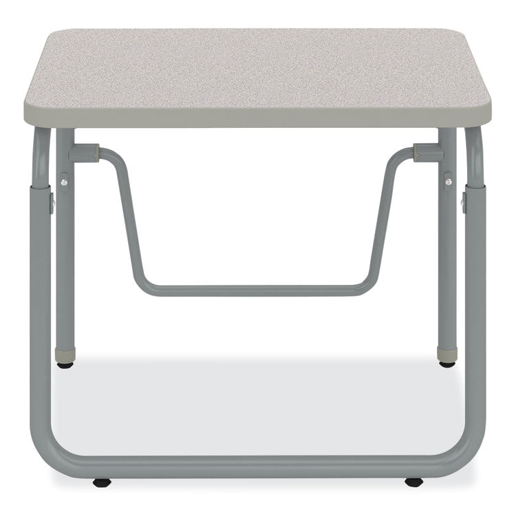 AlphaBetter 2.0 Height-Adjustable Student Desk with Pendulum Bar, 27.75 x 19.75 x 22 to 30, Pebble Gray
