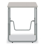 AlphaBetter 2.0 Height-Adjustable Student Desk with Pendulum Bar, 27.75 x 19.75 x 22 to 30, Pebble Gray