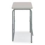 AlphaBetter 2.0 Height-Adjustable Student Desk with Pendulum Bar, 27.75 x 19.75 x 22 to 30, Pebble Gray