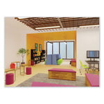Roam Touchdown Workstation, 33" x 30" x 51.5", Beech/Tan