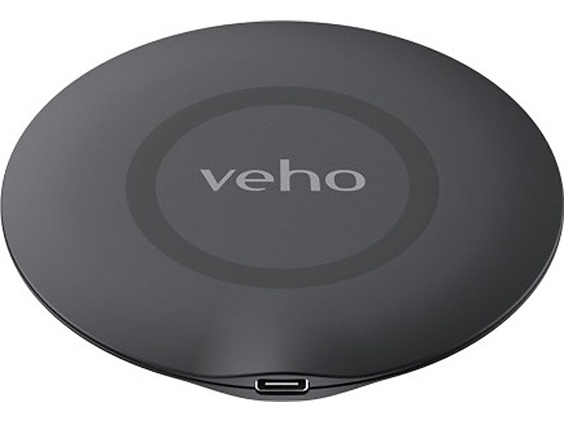 Veho DS-6 USB Type-C Wireless Charging Pad, Black (VWC-002-DS-6)