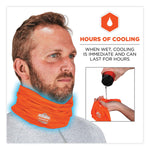 Chill-Its 6487 Cooling Performance Knit Multi-Band, Polyester/Spandex, One Size Fits Most, Hi-Vis Orange