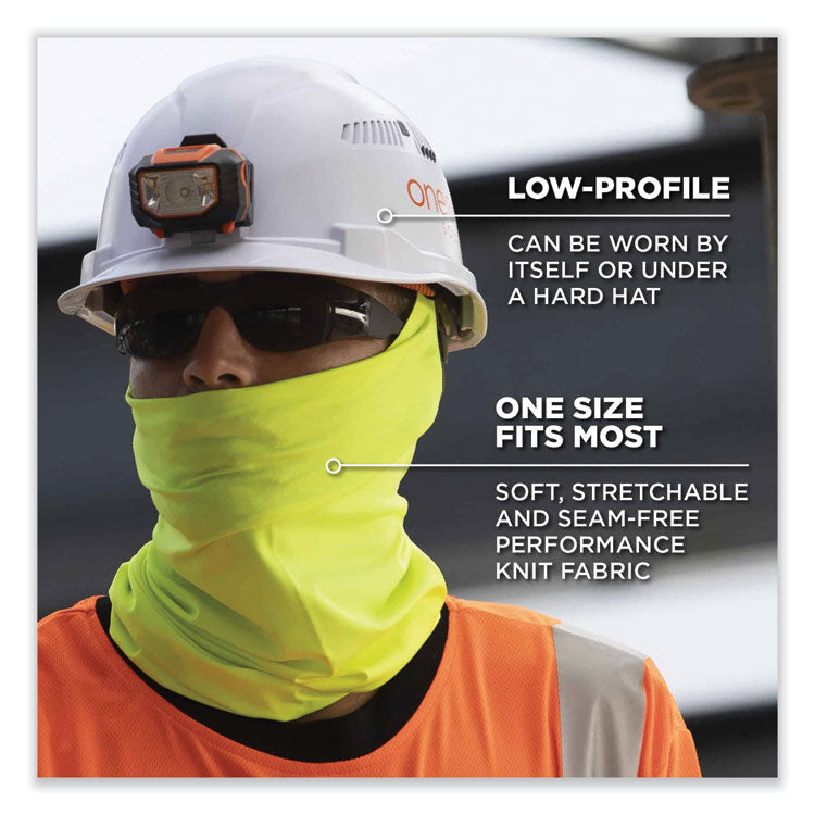 Chill-Its 6487 Cooling Performance Knit Multi-Band, Polyester/Spandex, One Size Fits Most, Hi-Vis Orange