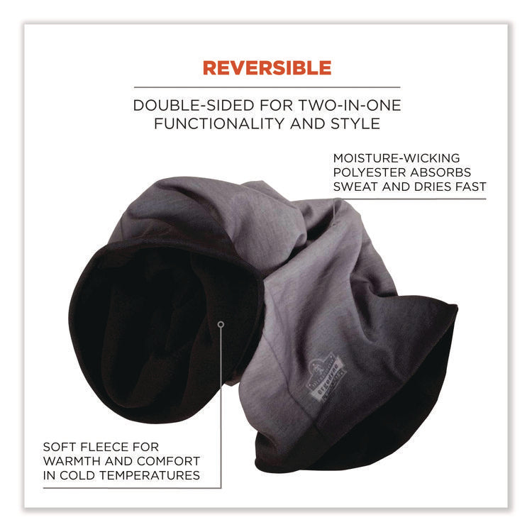 N-Ferno 6491 Reversible Thermal Fleece + Poly Multi-Band, One Size Fits Most, Light Gray Fade