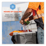 Chill-Its 6487R Reflective Cooling Multi-Band, Polyester/Spandex, One Size Fits Most, Hi-Vis Lime
