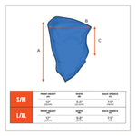 Chill-Its 6483 Cooling Neck Gaiter Bandana Pocket, Polyester/Spandex, Small/Medium, Blue