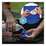 Chill-Its 6483 Cooling Neck Gaiter Bandana Pocket, Polyester/Spandex, Large/X-Large, Blue
