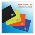 Chill-Its 6489 2-Layer Cooling Performance Knit Multi-Band, Polyester/Spandex, Large/X-Large, Hi-Vis Orange