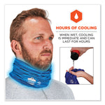 Chill-Its 6489 2-Layer Cooling Performance Knit Multi-Band, Polyester/Spandex, Small/Medium, Blue