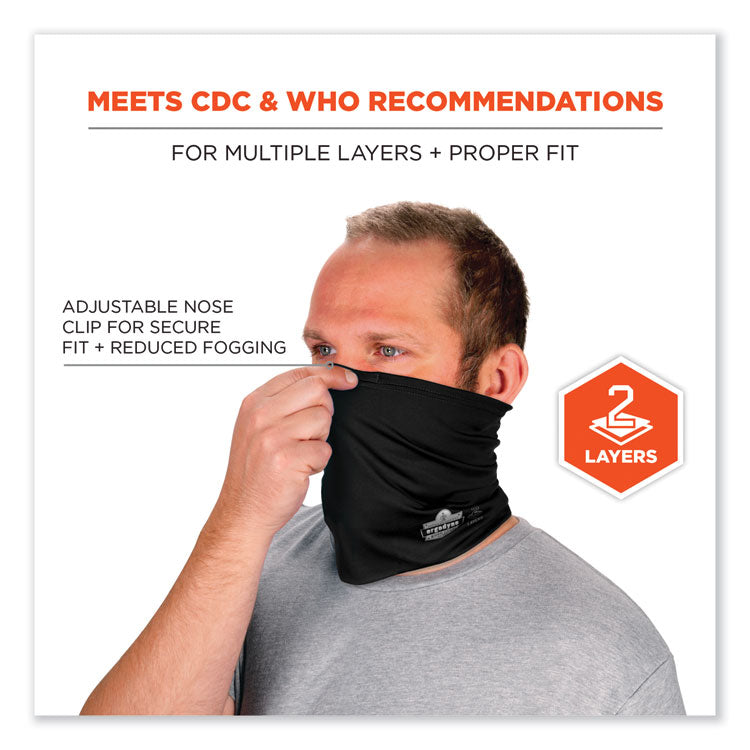 Chill-Its 6489 2-Layer Cooling Performance Knit Multi-Band, Polyester/Spandex, 2X-Large/3X-Large, Black