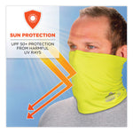Chill-Its 6489 2-Layer Cooling Performance Knit MultiBand, Polyester/Spandex, 2X-Large/3X-Large, Hi-Vis Lime