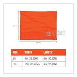 Chill-Its 6489 2-Layer Cooling Performance Knit Multi-Band, Polyester/Spandex, 2X-Large/3X-Large,Hi-Vis Orange