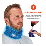 Chill-Its 6489 2-Layer Cooling Performance Knit Multi-Band, Polyester/Spandex, 2X-Large/3X-Large, Blue