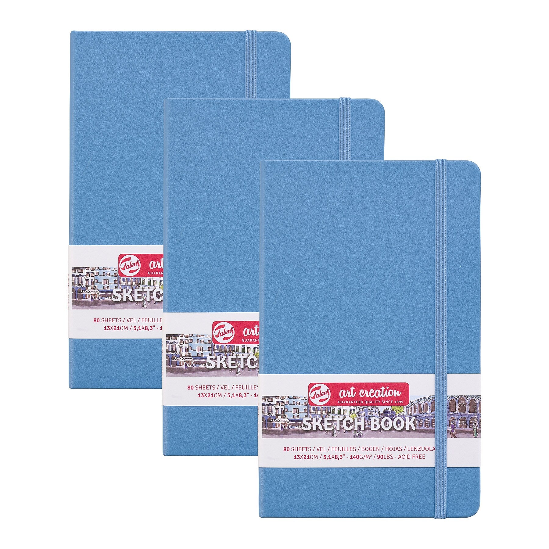 Talens Art Creation 5.1" x 8.3" Sketch Book, 80 Sheets/Book, 3/Bundle (TLN9314212M-3)