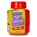 Crayola Washable Kid's Paint, Red, 2 oz., 12/Bundle (BIN542838-12)