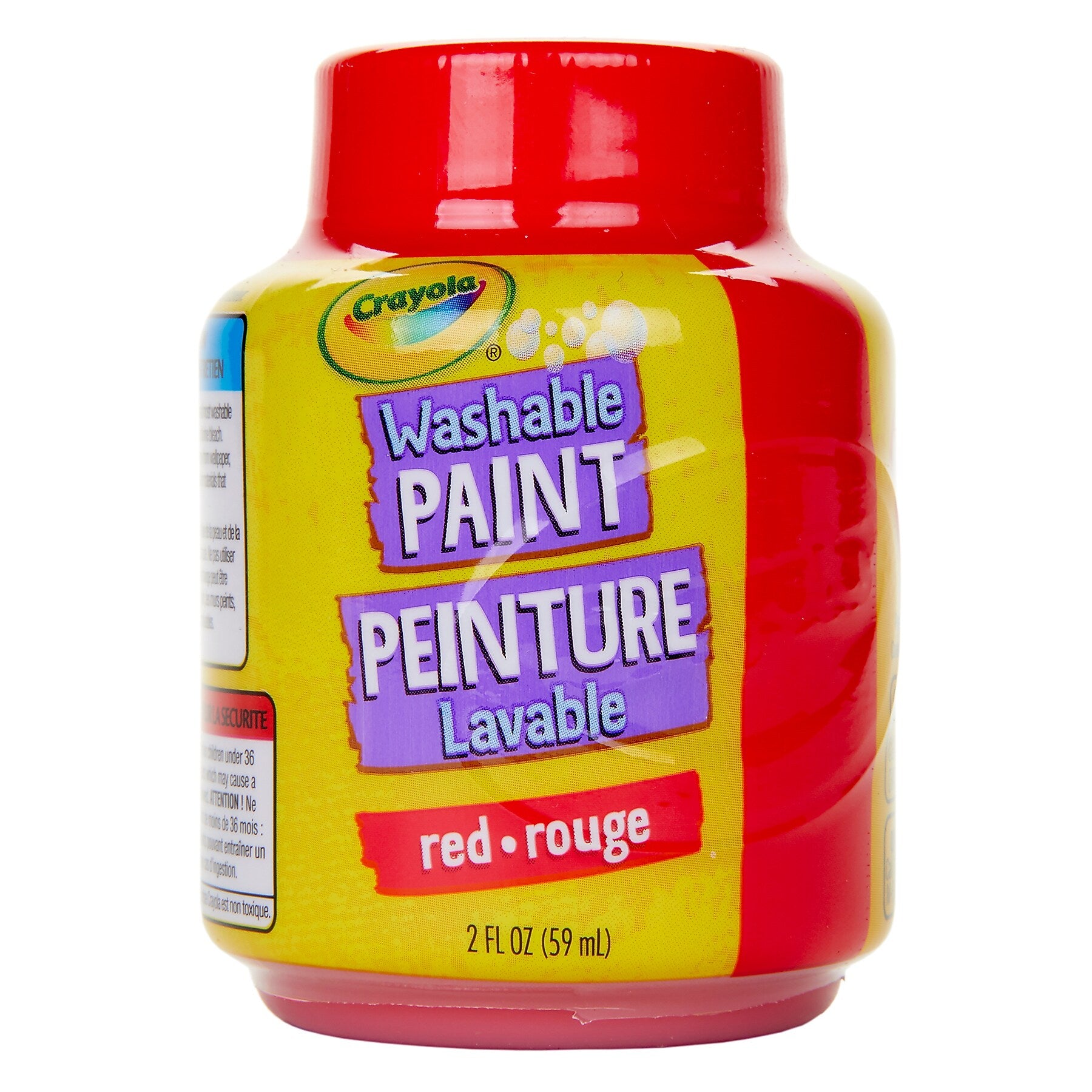 Crayola Washable Kid's Paint, Red, 2 oz., 12/Bundle (BIN542838-12)