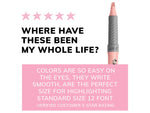 BIC Brite Liner Stick Highlighter with Grip, Chisel Tip, Assorted Colors, 12/Pack (GBLD11-AST)