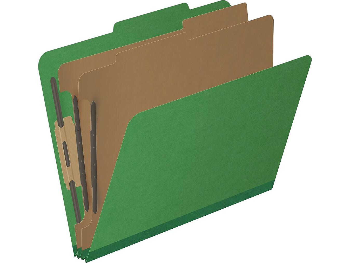 Medical Arts Press Pressboard Classification Folder, 2 Dividers, 2" Expansion, Letter Size, Moss Green, 10/Box