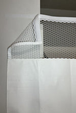 Gary Manufacturing PREA Compliant & Anti-Ligature 70" x 72" Vinyl Shower Curtains, Hook & Loop Strips, 12/Case (STPSTDMHCFVS)