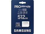 Samsung PRO Ultimate 512GB microSDXC Memory Card with Adapter, U3 Class, UHS-I, V30 (MB-MY512SA/AM)