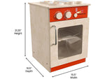 Flash Furniture Bright Beginnings Children's Kitchen Stove with Integrated Storage, Brown/Red (MK-ME03522-GG)