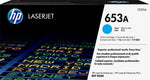 HP 653A Cyan Standard Yield Toner Cartridge, Prints Up to 16,500 Pages (CF321A)