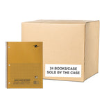 Roaring Spring Paper Products 1-Subject Notebooks, 8.5" x 11", Graph Ruled, 50 Sheets, Brown, 24/Case (77688CS)