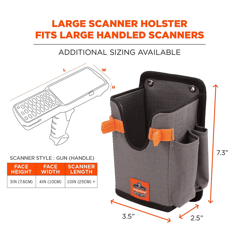 Squids 5543 Barcode Scanner Holder Mount with Fastener Straps for Gun Grip Mobile Computers (19185)