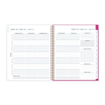 2025-2026 Blue Sky Star Confetti 8.5" x 11" Academic Year Weekly & Monthly Planner, Plastic Cover, Multicolored (136609-A26)