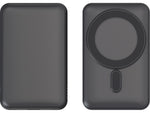 Centon Magnetic Wireless USB-A/USB-C Charger, Black (OB-MSPB2)