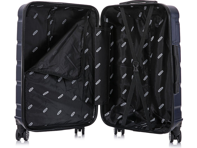 DUKAP Sense 28" Hardside Suitcase, 4-Wheeled Spinner, TSA Checkpoint Friendly, Blue (DKSEN00L-BLU)