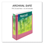 Samsill Earth's Choice 3" 3-Ring View Binders, Pink, 2/Pack (SAMU86876)