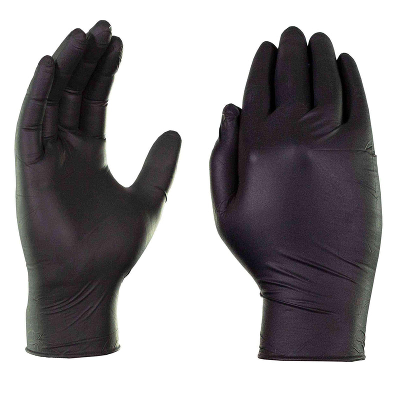 X3 Powder-Free Nitrile Gloves, Latex Free, 2XL, Black, 100/Box (BX349100)