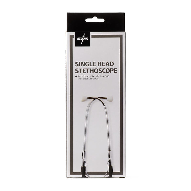 Medline Single Head Stethoscope, Black (MDS926101)