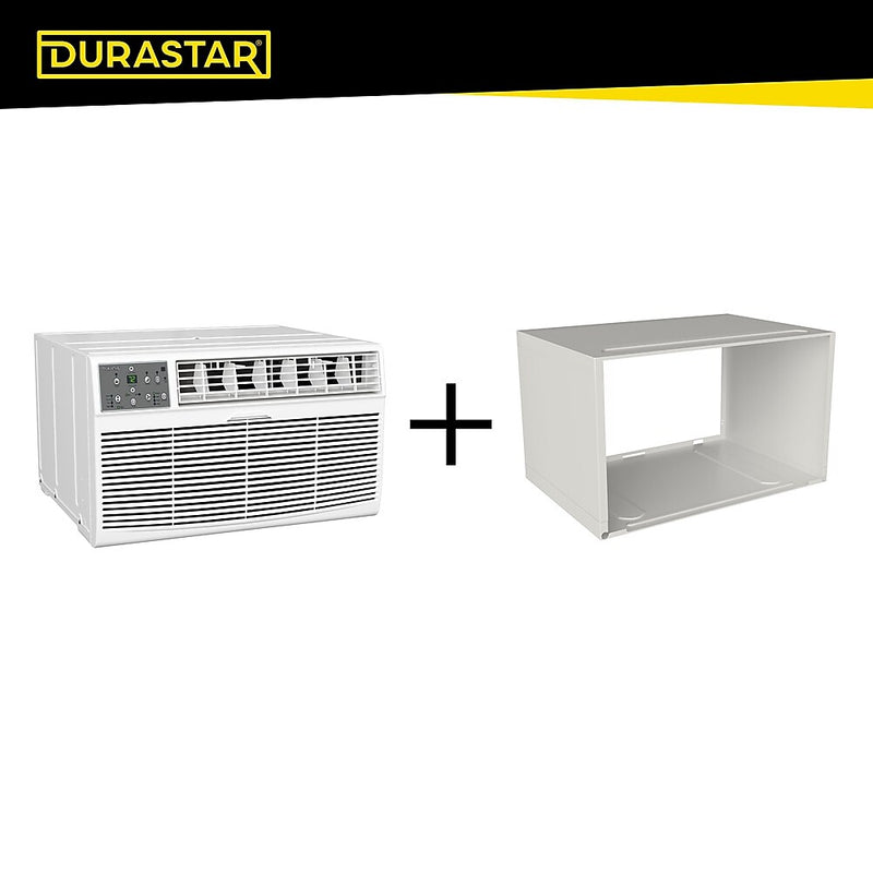 Durastar 230-Volt 14000 BTU 14000 (BTU DOE) Wall Air Conditioner with Remote, White (DRTAC142XNA1)