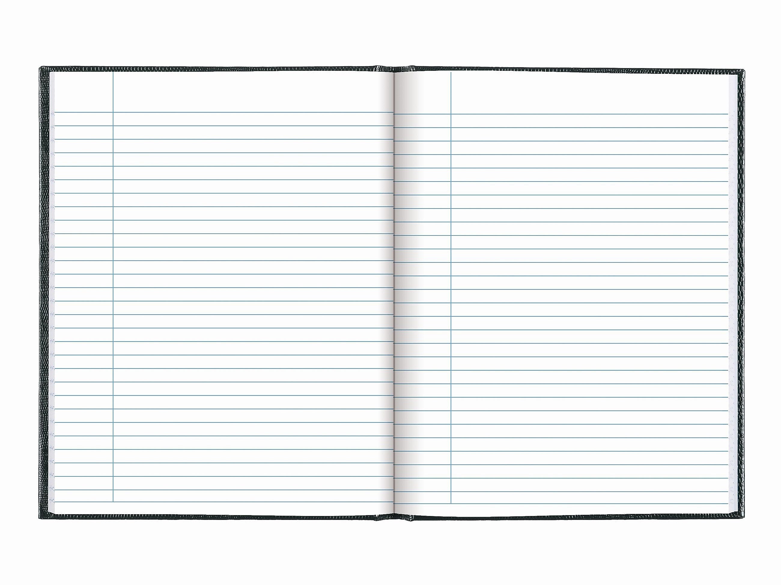 Blueline Hardcover Executive Journal, 7.25" x 9.25", Wide-Ruled, Cool Gray, 144 Pages (A7.GRY)